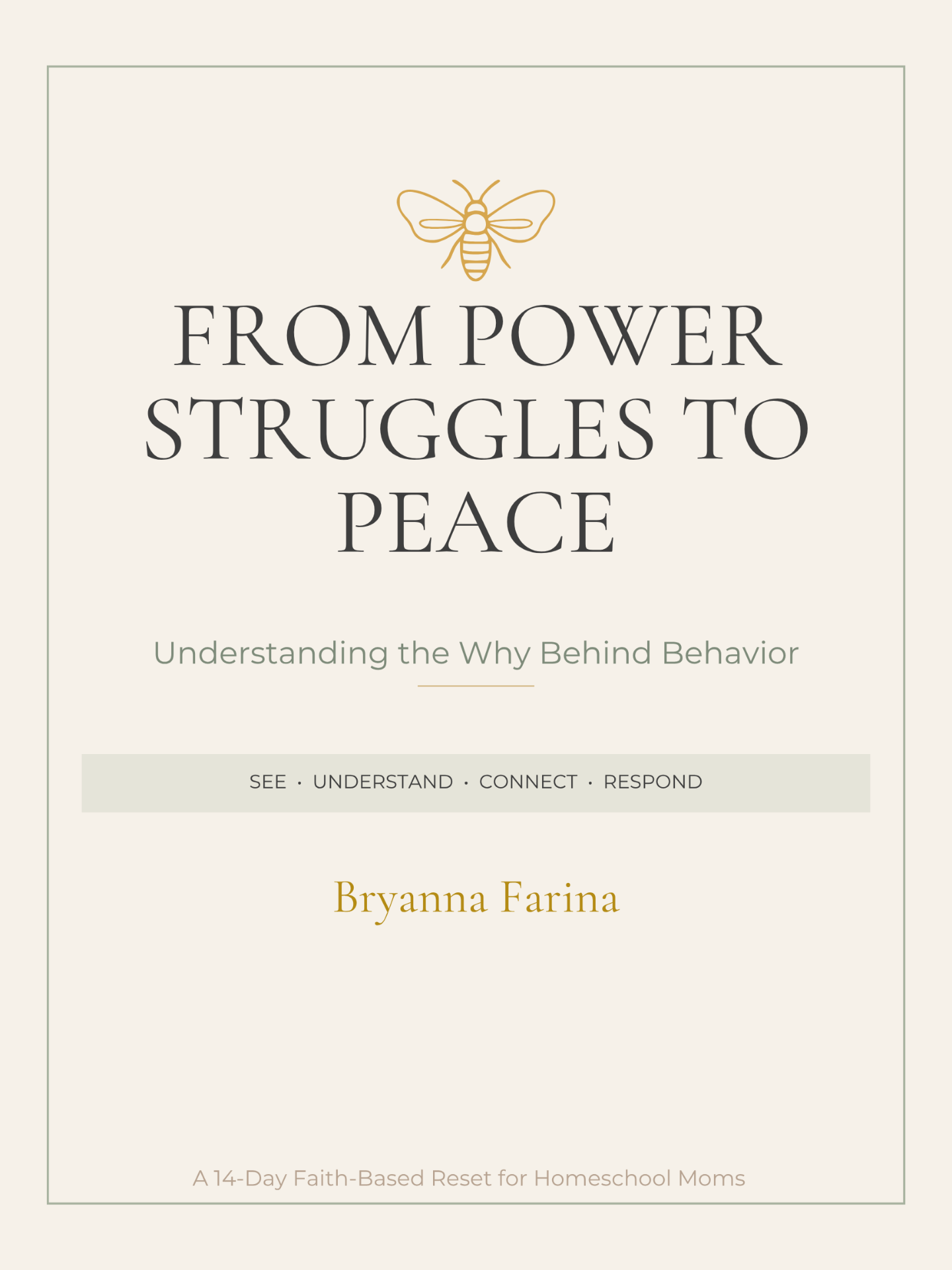 From Power Struggles to Peace workbook cover