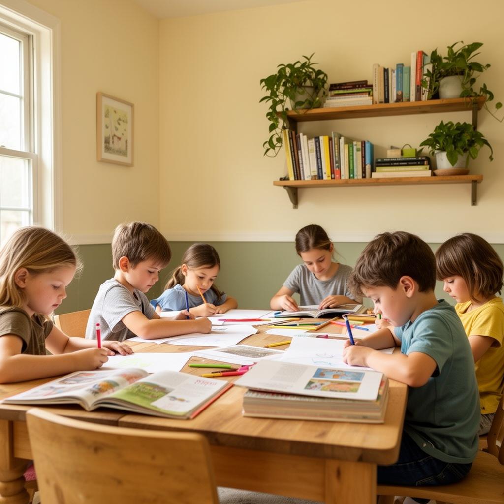 Children learning together